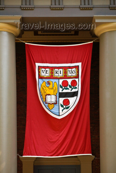 usa1234: Cambridge, Greater Boston, Massachusetts, USA: Veritas shield of Harvard University - photo by C.Lovell - (c) Travel-Images.com - Stock Photography agency - Image Bank