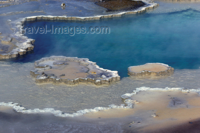 usa1256: Yellowstone National Park, Wyoming USA: multihued thermal pool - colors are caused by bacteria - photo by C.Lovell - (c) Travel-Images.com - Stock Photography agency - Image Bank