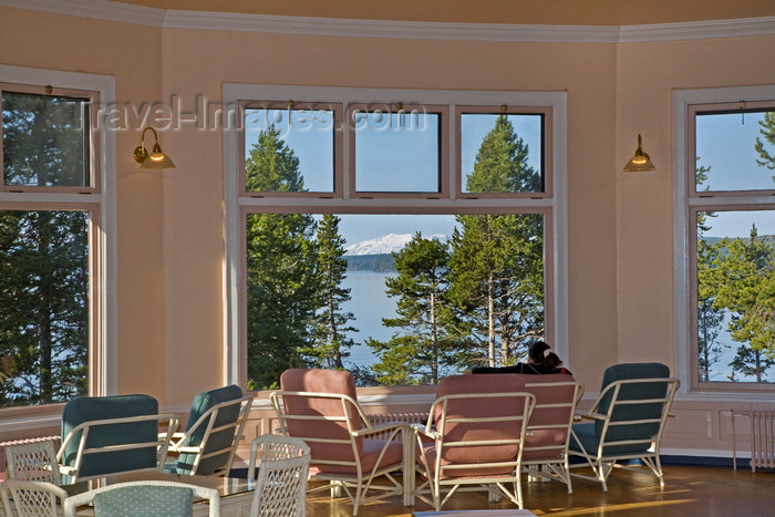 usa1283: Yellowstone National Park, Wyoming, USA: lobby of the historic Lake Yellowstone Hotel which was completed in 1891 - photo by C.Lovell - (c) Travel-Images.com - Stock Photography agency - Image Bank