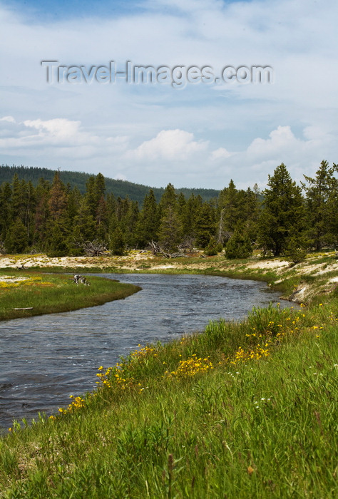 usa1295: Yellowstone National Park, Wyoming, USA: the Nez Perce Creek flows through the middle of Yellowstone National Park - photo by C.Lovell - (c) Travel-Images.com - Stock Photography agency - Image Bank