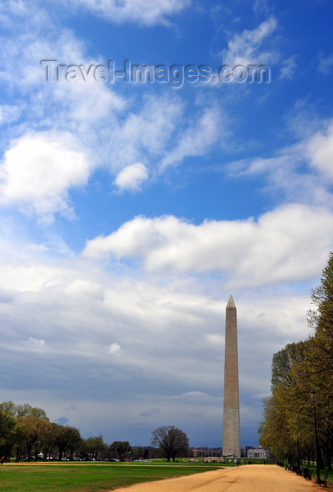 usa1340: Washington, D.C., USA: looking West on the National Mall - architect Pierre Charles L'Enfant - Washington Monument - photo by M.Torres - (c) Travel-Images.com - Stock Photography agency - Image Bank