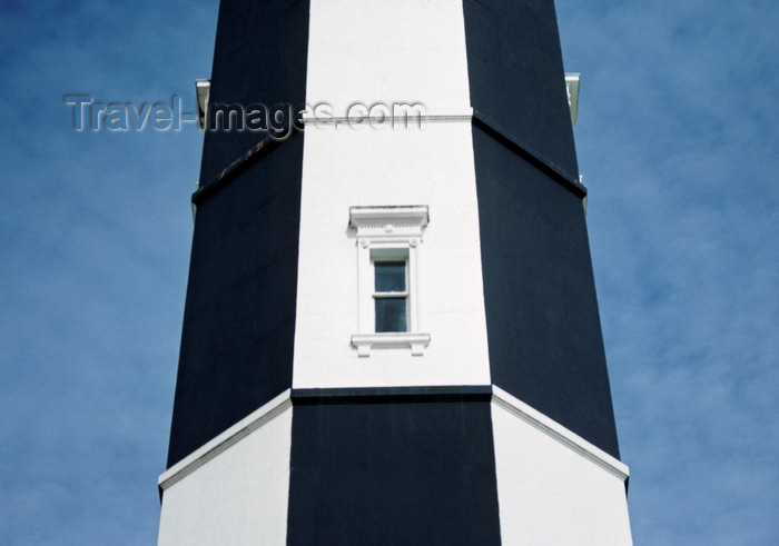 usa136: Viginia Beach, Virginia, USA: detail of Cape Henry Lighthouse - chequered decoration - photo by C.Lovell - (c) Travel-Images.com - Stock Photography agency - Image Bank