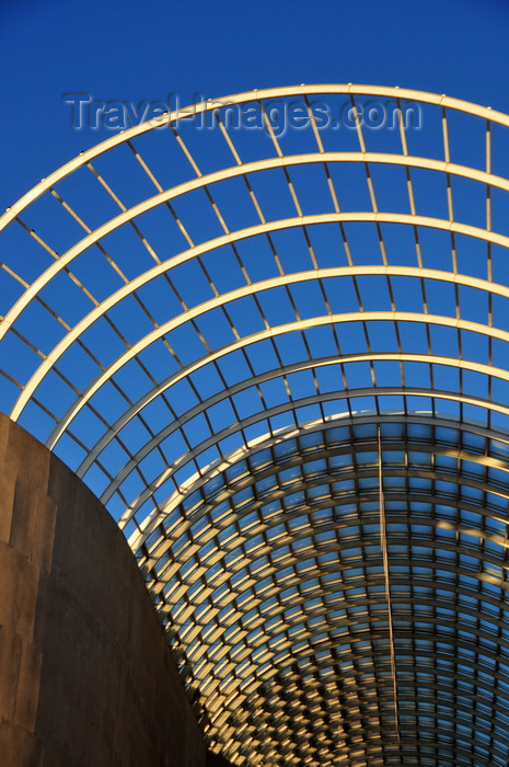 usa1363: Denver, Colorado, USA: Denver Performing Arts Complex - exposed metal beams - vaulted entrace of 'The Plex' -  industrial style architecture by Kevin Roche - Speer and Arapahoe Streets - photo by M.Torres - (c) Travel-Images.com - Stock Photography agency - Image Bank