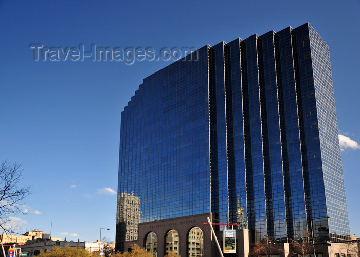 usa1424: Denver, Colorado, USA: ING Security Life Center - blue-glass curtain wall - architect Michael Barber - photo by M.Torres - (c) Travel-Images.com - Stock Photography agency - Image Bank