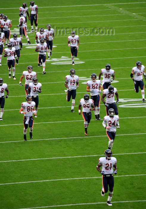 usa1448: Denver, Colorado, USA: Invesco Field at Mile High football stadium - Chicago Bears enter the field - National Football League - photo by M.Torres - (c) Travel-Images.com - Stock Photography agency - Image Bank