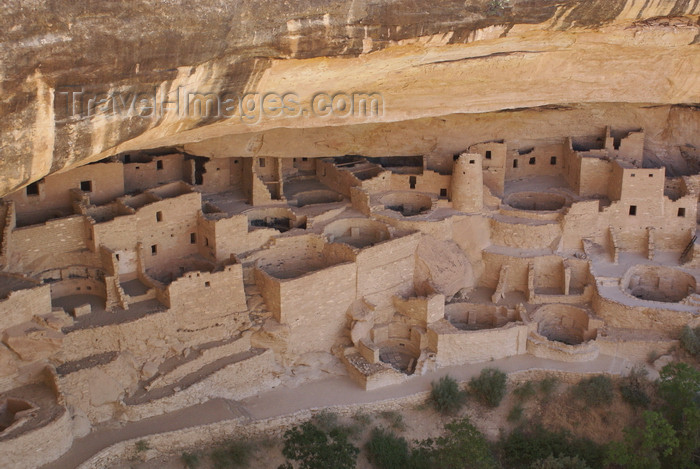 usa1461: Mesa Verde National Park, Montezuma County, Colorado, USA: Cliff Palace - Ancient Pueblo structure - UNESCO World Heritage Site - photo by A.Ferrari - (c) Travel-Images.com - Stock Photography agency - Image Bank