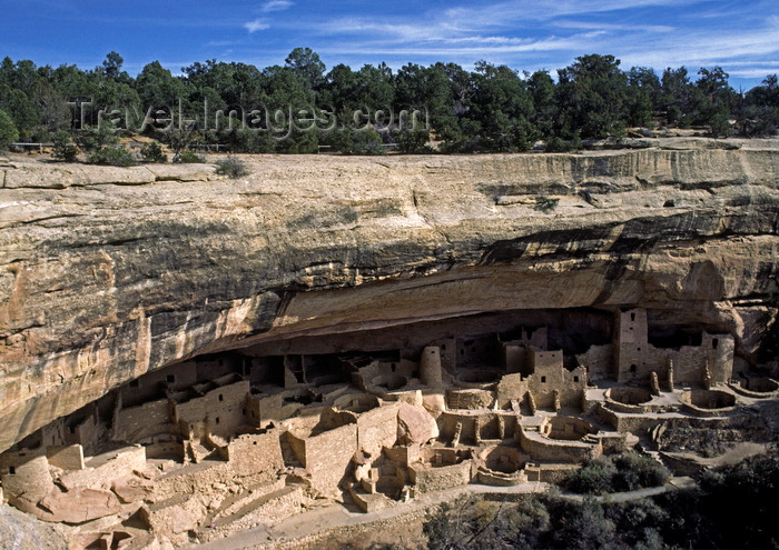 usa1478: Mesa Verde National Park, Montezuma County, Colorado, USA: Cliff Palace is the most extensive Anasazi ruin of the park - built 1200 AD - photo by C.Lovell - (c) Travel-Images.com - Stock Photography agency - Image Bank