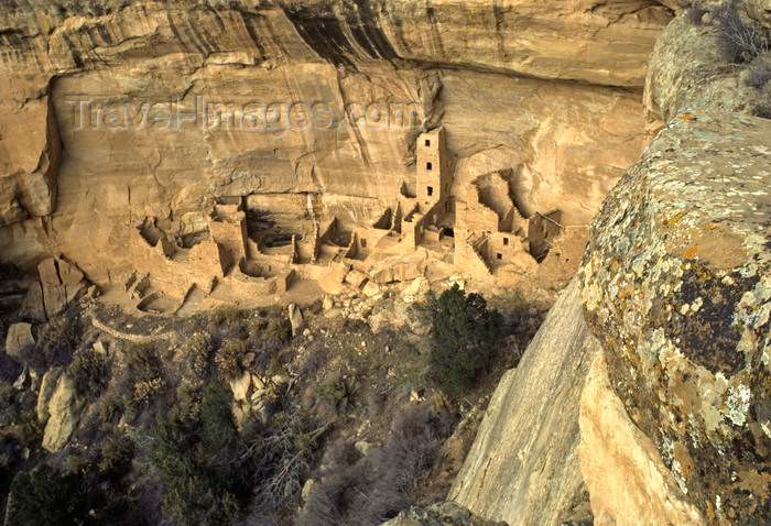 usa1481: Mesa Verde National Park, Montezuma County, Colorado, USA: Square Tower House is the tallest Anasazi structure in the park - photo by C.Lovell - (c) Travel-Images.com - Stock Photography agency - Image Bank