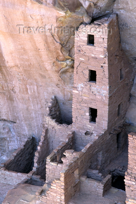 usa1482: Mesa Verde National Park, Montezuma County, Colorado, USA: the four-story Square Tower House - photo by C.Lovell - (c) Travel-Images.com - Stock Photography agency - Image Bank