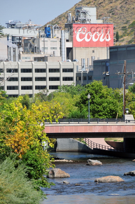 usa1506: Golden, Jefferson County, Colorado, USA: Coors Brewery and its source of water, Clear Creek - photo by M.Torres - (c) Travel-Images.com - Stock Photography agency - Image Bank