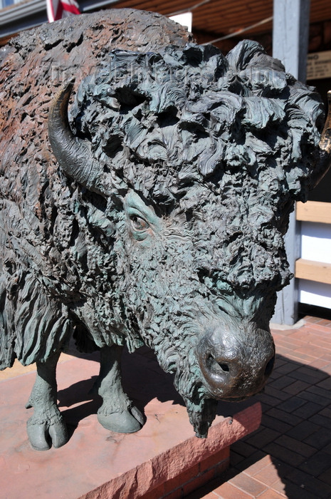 usa1507: Golden, Jefferson County, Colorado, USA: buffalo sculpture on Ford Street - photo by M.Torres - (c) Travel-Images.com - Stock Photography agency - Image Bank