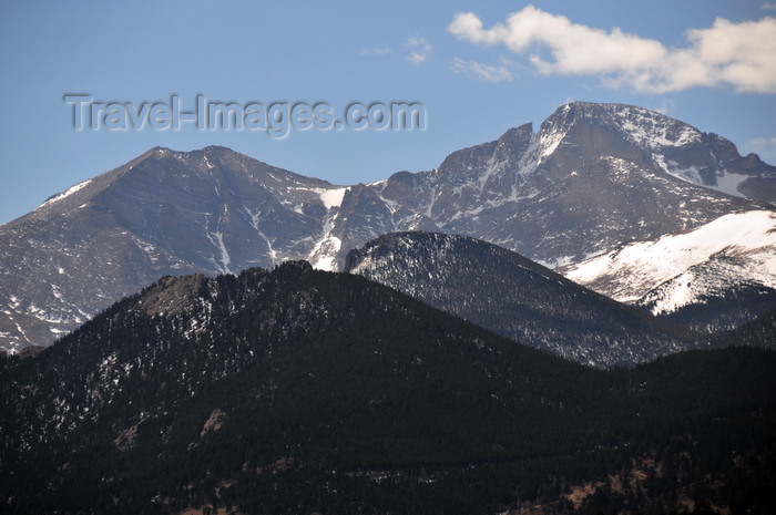 usa1519: Rocky Mountain National Park, Colorado, USA: peaks seen from Estes Park - photo by M.Torres - (c) Travel-Images.com - Stock Photography agency - Image Bank