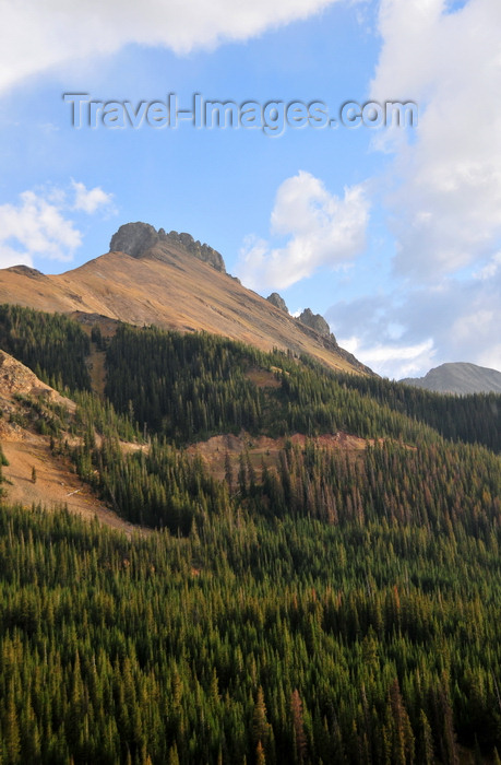 usa1538: Roosevelt National Forest, Larimer County, Colorado, USA: forest and ridge - CO-14 road - Poudre Canyon Hwy - photo by M.Torres - (c) Travel-Images.com - Stock Photography agency - Image Bank