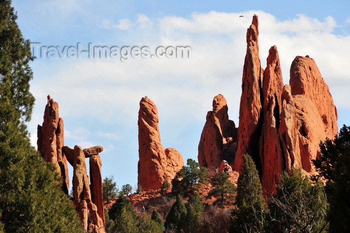 usa1548: Colorado Springs, El Paso County, Colorado, USA: Garden of the Gods - natural menhirs poking out of the ground - photo by M.Torres - (c) Travel-Images.com - Stock Photography agency - Image Bank