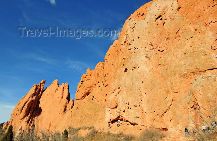 usa1551: Colorado Springs, El Paso County, Colorado, USA: Garden of the Gods - Sentinel Rock and North Gateway Rock - Cathedral Valley - photo by M.Torres - (c) Travel-Images.com - Stock Photography agency - Image Bank