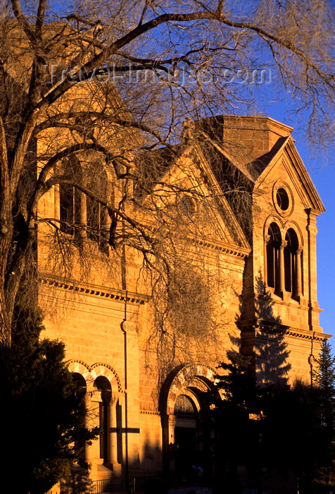 usa1575: Santa Fé, New Mexico, USA: Saint Francis Cathedral - mother church of the Archdiocese of Santa Fe - Romanesque Revival style - photo by C.Lovell - (c) Travel-Images.com - Stock Photography agency - Image Bank