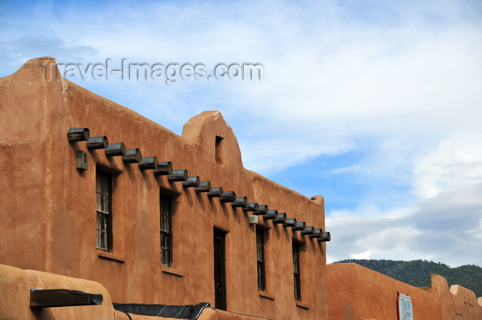 usa1584: Taos, New Mexico, USA: buildings on Taos Plaza - photo by M.Torres - (c) Travel-Images.com - Stock Photography agency - Image Bank