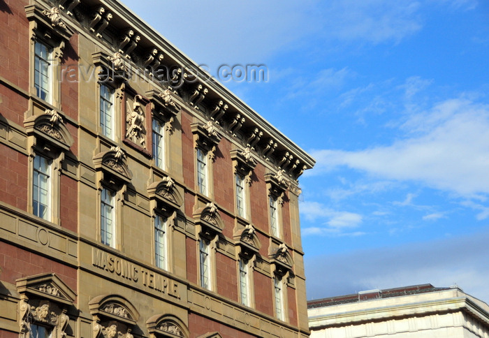 usa165: Washington, D.C., USA: Gallup Building, former Masonic Temple - French Renaissance Revival style by the German architects Adolf Cluss and  Joseph Wildrich von Kammerhueber - F Street NW - Penn Quarter neighborhood - photo by M.Torres - (c) Travel-Images.com - Stock Photography agency - Image Bank