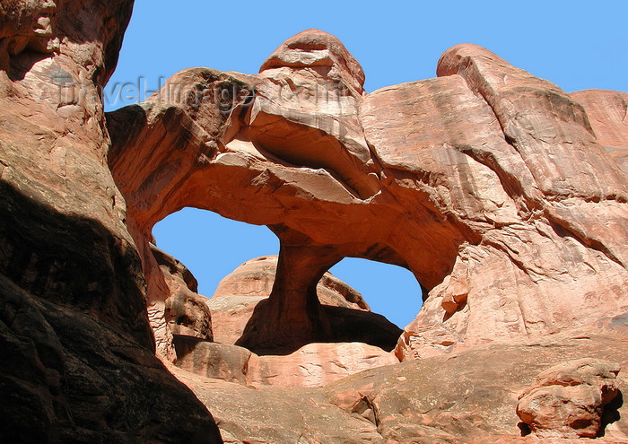 usa1686: Arches National Park, Utah, USA: Fiery Furnace - multiple arch - photo by B.Cain - (c) Travel-Images.com - Stock Photography agency - Image Bank