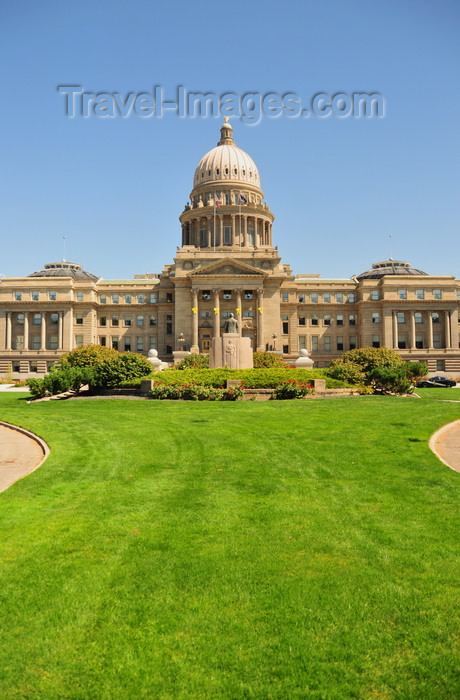 usa1719: Boise, Idaho, USA:  Idaho State Capitol, Steunenber monument and the lawns on Capitol Blvd  - photo by M.Torres - (c) Travel-Images.com - Stock Photography agency - Image Bank