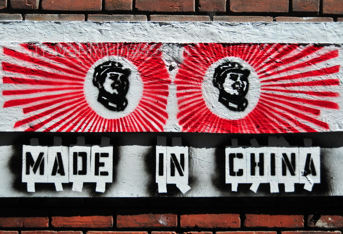 usa1727: Boise, Idaho, USA: Mao Zedong Stencil - 'Made in China' - graffiti on Freak Alley - photo by M.Torres - (c) Travel-Images.com - Stock Photography agency - Image Bank