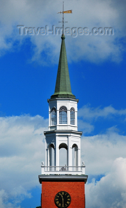 usa1784: Burlington, Vermont, USA: spire of the Unitarian Church - First Unitarian Universalist Society of Burlington - architect Peter Banner - 152 Pearl Street - photo by M.Torres - (c) Travel-Images.com - Stock Photography agency - Image Bank