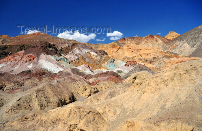 usa1851: Death Valley National Park, California, USA: Artist Drive - Artist's Palette - colorful alluvial fan in the Amargosa Range - photo by M.Torres - (c) Travel-Images.com - Stock Photography agency - Image Bank