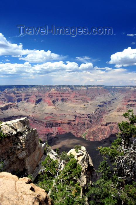 usa1868: Grand Canyon National Park, Arizona, USA: South Rim - canyon carved by the Colorado River - Bright Angel Canyon - photo by M.Torres - (c) Travel-Images.com - Stock Photography agency - Image Bank