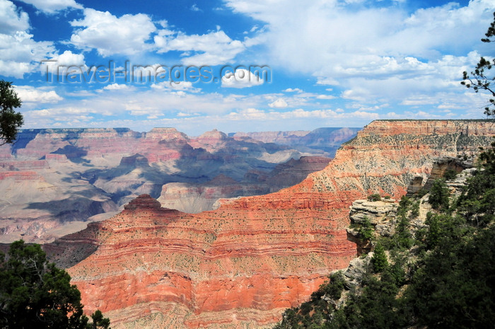 usa1873: Grand Canyon National Park, Arizona, USA: South Rim - view towards Cedar Ridge and O'Neill Butte - Yavapai Point - photo by M.Torres - (c) Travel-Images.com - Stock Photography agency - Image Bank