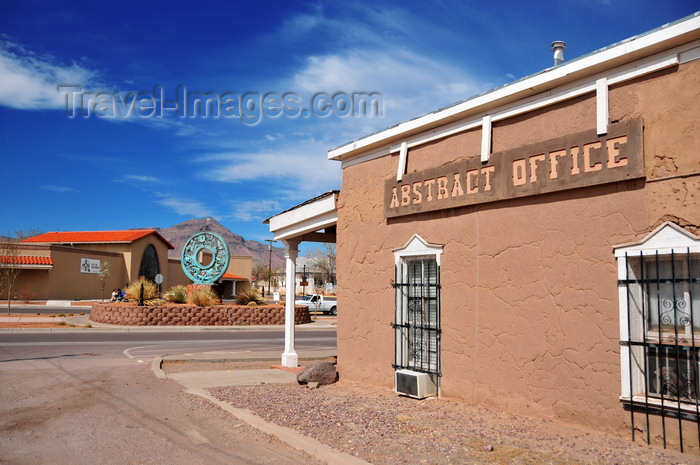 usa1962: Socorro, New Mexico, USA: Juan Nepomuceno Garcia House, Abstrat Office - New Mexican territorial style architecture - Town Hall in the background - Elfego Baca Heritage Park - photo by M.Torres - (c) Travel-Images.com - Stock Photography agency - Image Bank