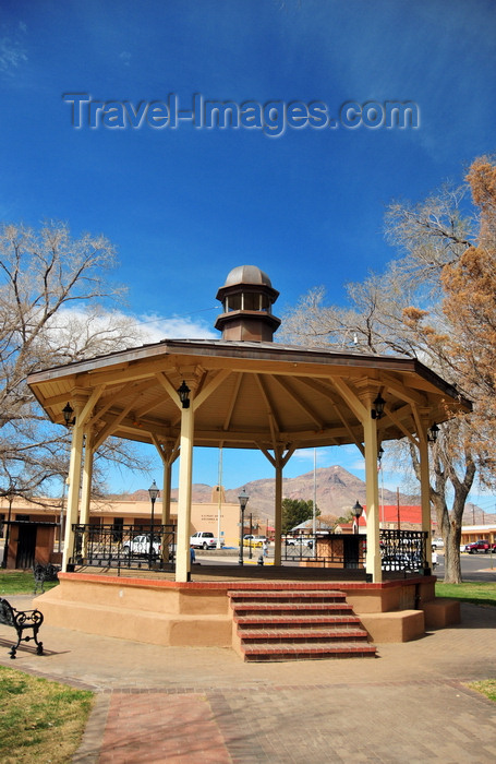 usa1965: Socorro, New Mexico, USA: bandstand in the central Plaza, officially called Kittrel Park, after a local dentist - Socorro's Historic Plaza - photo by M.Torres - (c) Travel-Images.com - Stock Photography agency - Image Bank