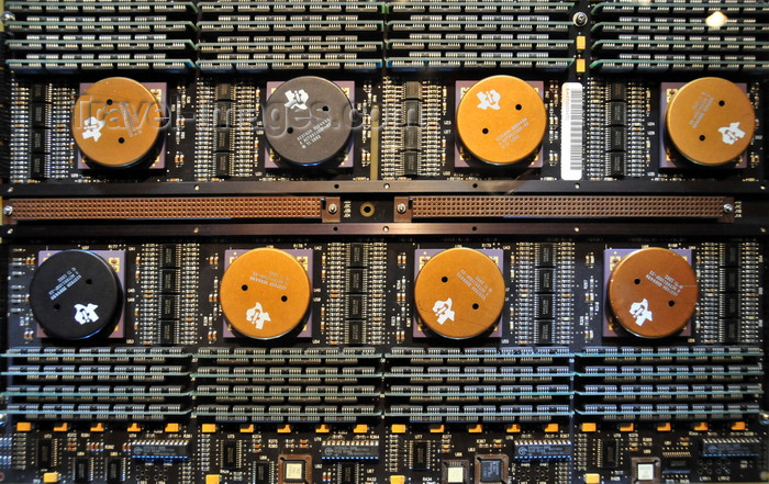 usa1973: Los Alamos, New Mexico, USA: Bradbury Science Museum - Connection Machine CM-5 processing board - 1991 supercomputer from Thinking Machines - photo by M.Torres - (c) Travel-Images.com - Stock Photography agency - Image Bank