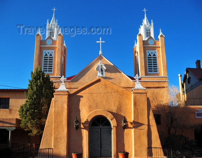 usa1984: Albuquerque, Bernalillo County, New Mexico, USA: Old City - Iglesia de San Felipe de Neri, established by the Spanish in 1706 - photo by M.Torres - (c) Travel-Images.com - Stock Photography agency - Image Bank