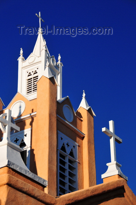 usa1986: Albuquerque, Bernalillo County, New Mexico, USA: Old City - Iglesia de San Felipe de Neri - spire detail of the historic Catholic church - photo by M.Torres - (c) Travel-Images.com - Stock Photography agency - Image Bank