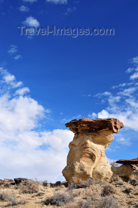 usa1994: Chaco Canyon National Historical Park, New Mexico, USA: hoodoo - fairy chimney - photo by M.Torres - (c) Travel-Images.com - Stock Photography agency - Image Bank