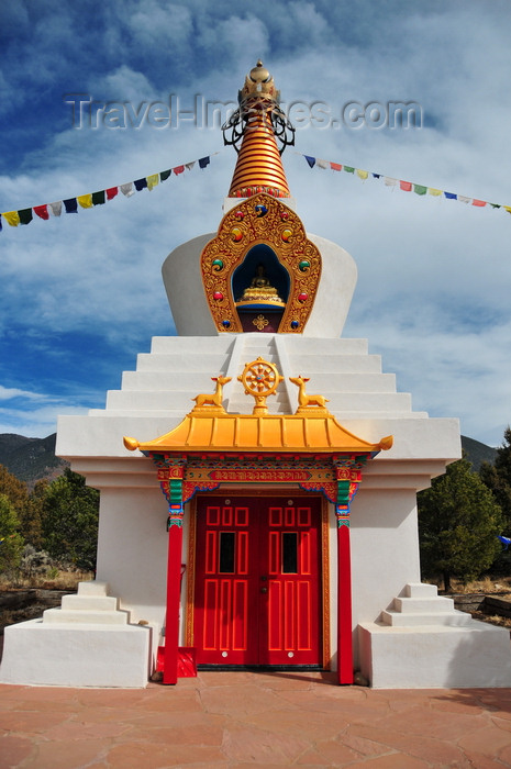 usa209: El Rito, New Mexico, USA: Kagu Mila Guru Stupa - off NM Highway 522, at the foot of the Sangre de Cristo Mountains - photo by M.Torres - (c) Travel-Images.com - Stock Photography agency - Image Bank