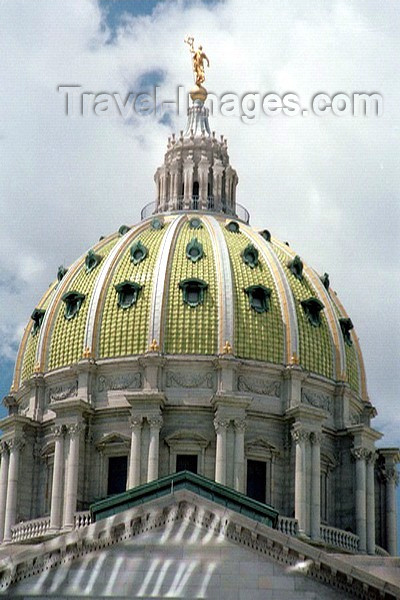 usa214: Harrisburg, Pennsylvania, USA: the Capitol's dome - photo by J.Kaman - (c) Travel-Images.com - Stock Photography agency - Image Bank