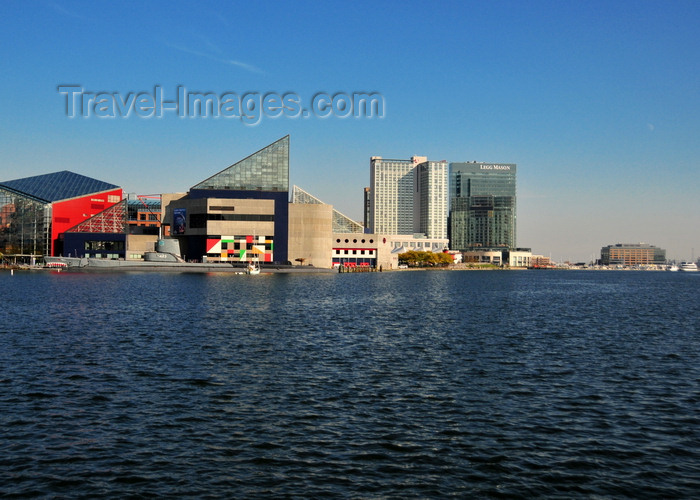 usa2152: Baltimore, Maryland, USA: National Aquarium, Marriott hotel and the new Legg Mason building - Inner Harbor East - photo by M.Torres - (c) Travel-Images.com - Stock Photography agency - Image Bank