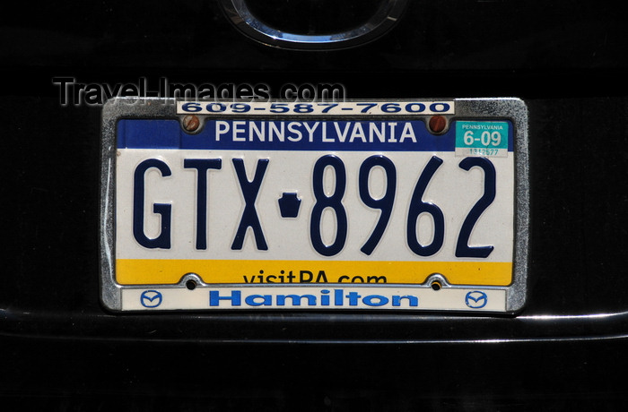 usa218: Philadelphia, Pennsylvania, USA: Pennsylvania license plate - photo by M.Torres - (c) Travel-Images.com - Stock Photography agency - Image Bank