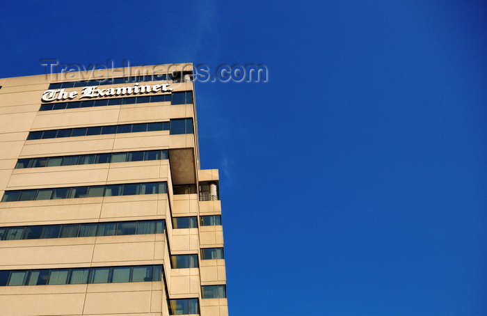 usa2189: Baltimore, Maryland, USA: Inner Harbor Center Building - The Examiner - architects RTKL Associates Inc - modernism - photo by M.Torres - (c) Travel-Images.com - Stock Photography agency - Image Bank