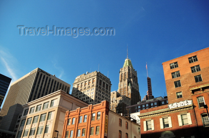 usa2192: Baltimore, Maryland, USA: uptown skyline around the Bank of America tower - view from  E Lombard St - photo by M.Torres - (c) Travel-Images.com - Stock Photography agency - Image Bank