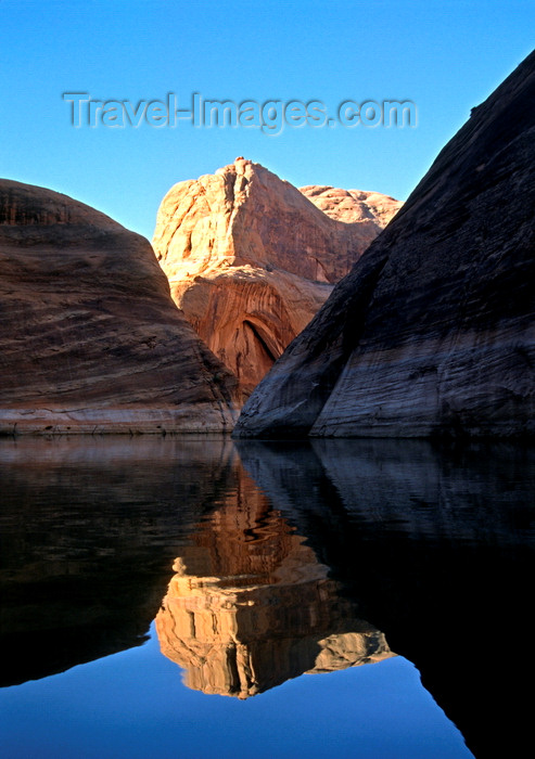 usa2213: Lake Powell, Utah, USA: Iceberg Canyon reflection of sandstone cliffs in a secluded section of Iceberg Canyon, one of the 96 arms of Lake Powell - photo by C.Lovell - (c) Travel-Images.com - Stock Photography agency - Image Bank