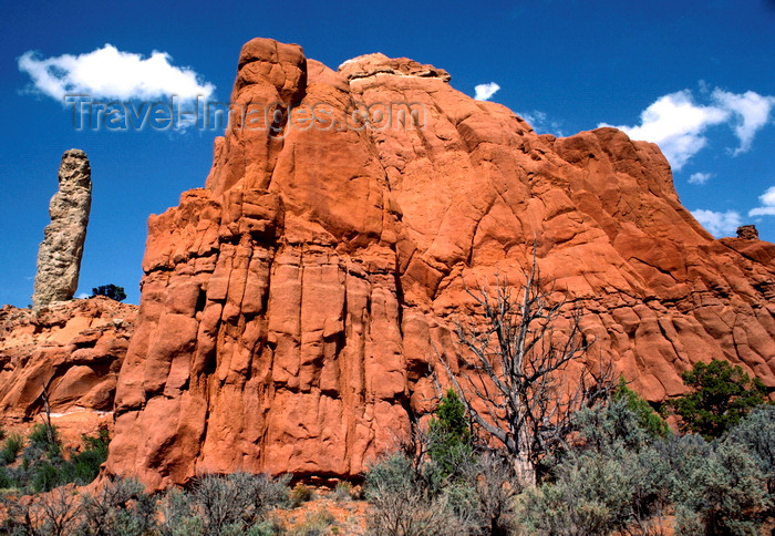 usa2222: Kodachrome Basin State Park, Utah, USA: red rock formation and sedimentary pipe - Entrada sandstone - photo by C.Lovell - (c) Travel-Images.com - Stock Photography agency - Image Bank