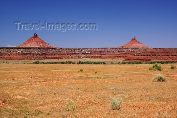 usa2236: Canyonlands National Park, Utah, USA: rock fingers atop conical hills - photo by A.Ferrari - (c) Travel-Images.com - Stock Photography agency - Image Bank