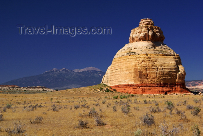 usa2245: Utah, USA: strange rock formation on the road to Moab - natural stupa - photo by A.Ferrari - (c) Travel-Images.com - Stock Photography agency - Image Bank