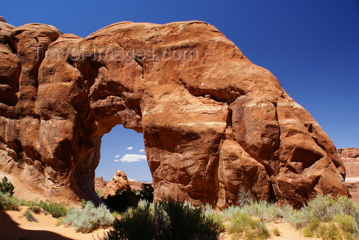 usa2254: Arches National Park, Grand County, Utah, USA: the robust Pine Tree arch in the Devil's Garden - photo by A.Ferrari - (c) Travel-Images.com - Stock Photography agency - Image Bank