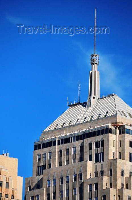 usa2274: Oklahoma City, OK, USA: First National Center - top and spire - 112 North Robinson Avenue - art deco office tower built in 1931 - Weary and Alford architects - photo by M.Torres - (c) Travel-Images.com - Stock Photography agency - Image Bank