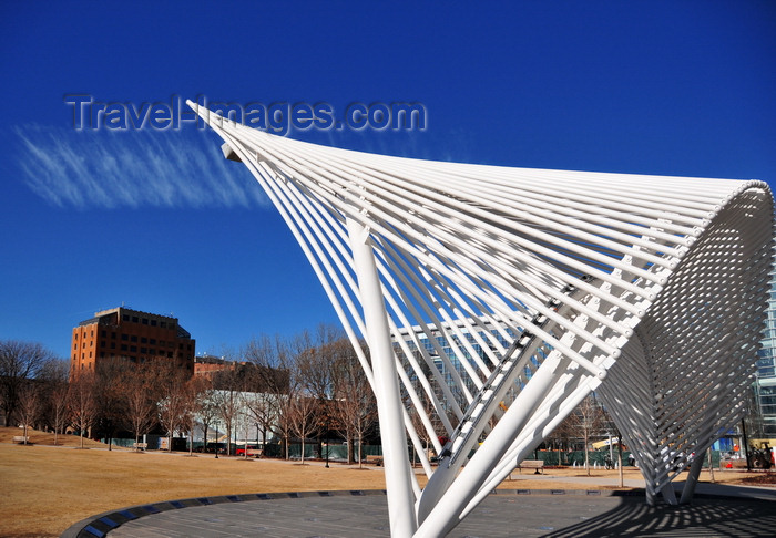 usa2277: Oklahoma City, OK, USA: Myriad Botanical Gardens - modern bandshell stage - photo by M.Torres - (c) Travel-Images.com - Stock Photography agency - Image Bank