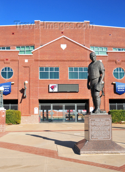 usa2294: Oklahoma City, OK, USA: Chickasaw Bricktown Ballpark - AT&T Bricktown Ballpark - Johnny Bench Plaza - photo by M.Torres - (c) Travel-Images.com - Stock Photography agency - Image Bank