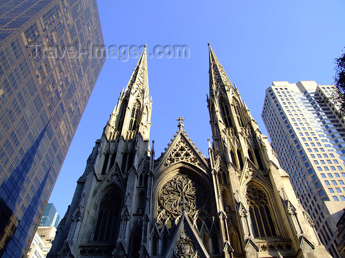 usa232: Manhattan (New York): St Patrick's Cathedral Cathedral / catedral de San Patricio - photo by M.Bergsma - (c) Travel-Images.com - Stock Photography agency - Image Bank